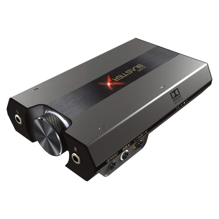 Creative Sound Blasterx G6 7.1 HD külső hangkártya, fejhallgató-erősítő, USB 2.0