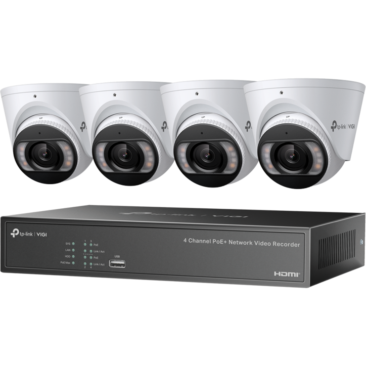 Kit Supraveghere TP-LINK VIGI NK4P-T4425-2T, 4 Camere - eMAG.ro