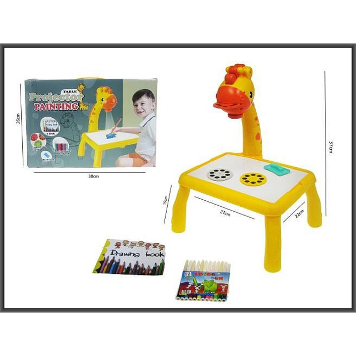 Хипопроектор с 37 см дъска на крака, комплект маркери