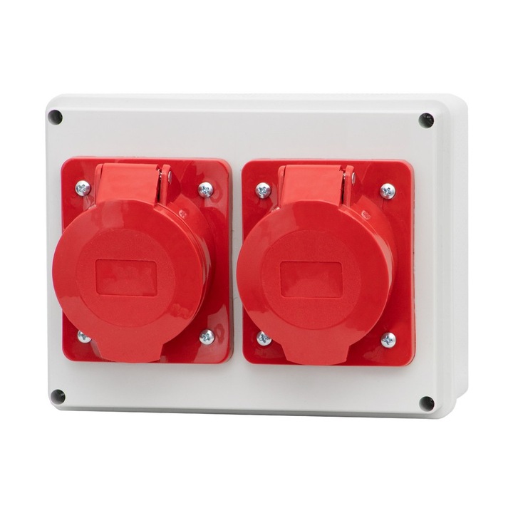 Doza tablou electric cu 2 prize schuko Onnline R-190, 16/5 - 32/5, 190x190x90mm