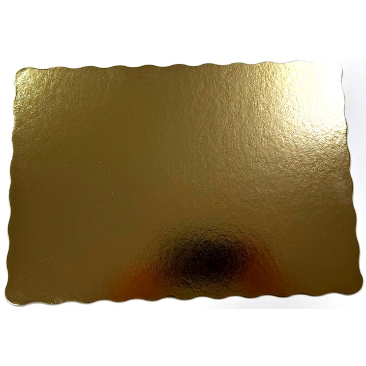 Set 25 buc tavi tort aurii 30x36 cm, 3 mm grosime