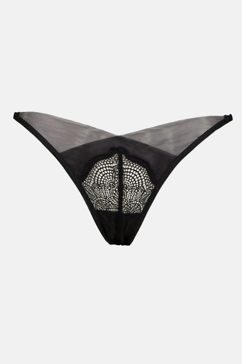 CALVIN KLEIN, Дантелени бикини, Черен
