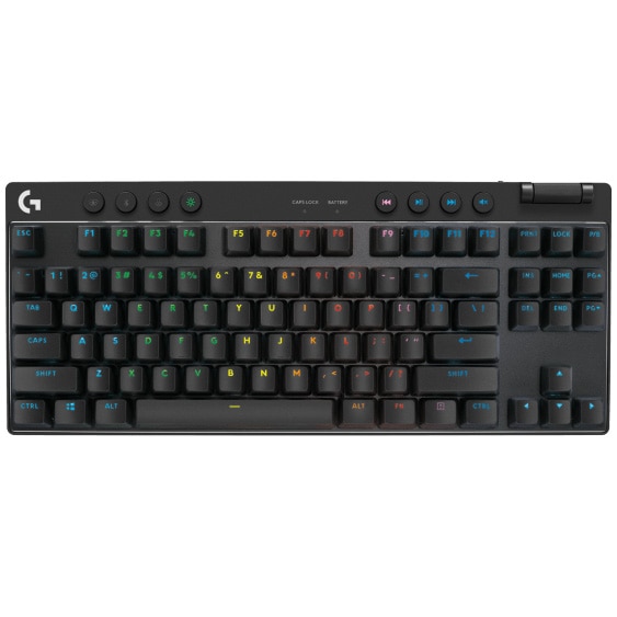 Tastatura Gaming Logitech G PRO X TKL Lightspeed, Clicky, Negru