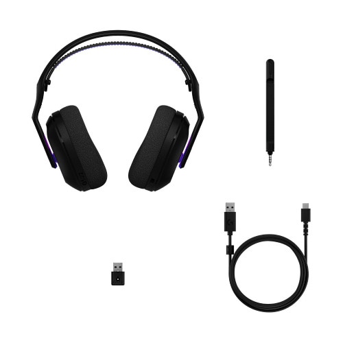 Casti wireless Logitech G522, microfon, Bluetooth, RGB, negru