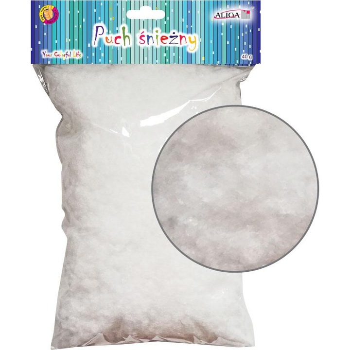 Zapada artificiala, Aliga, PUCH SNIEZNY DO DEKORACJI, 40g