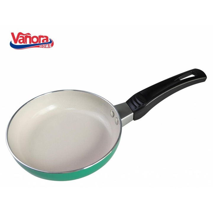 Мини алуминиев тиган, Vanora, 12x3 см, зелен