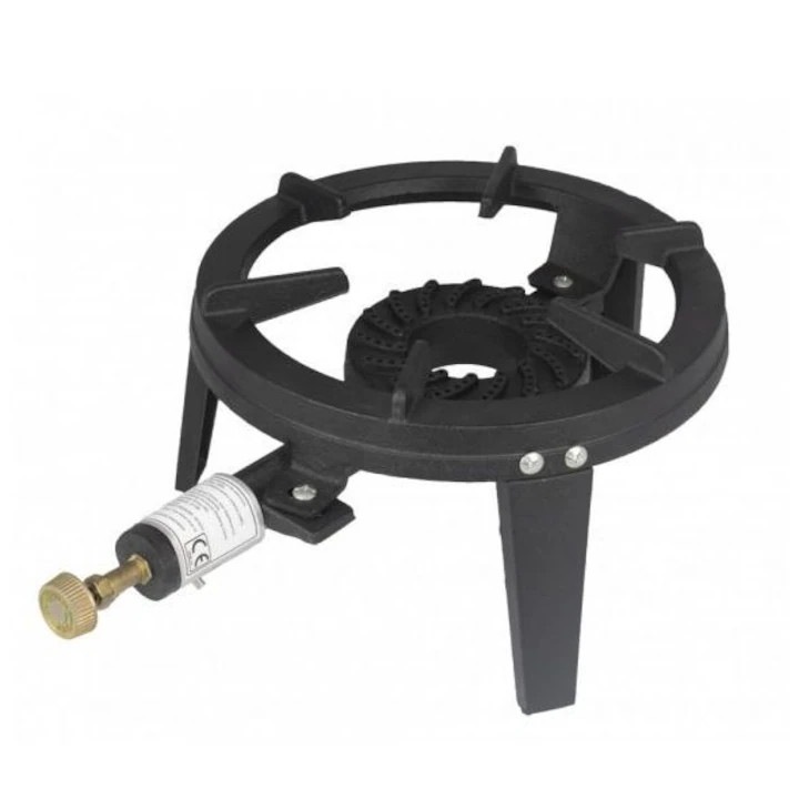 Arzator fonta otel 6.5 kW, 30x8.5cm, pirostrie rezistenta pentru gatit intens pe gaz