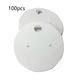 Set 100 Carduri pentru Expunerea Cerceilor, Kraft, 4cm, Forma Rotunda
