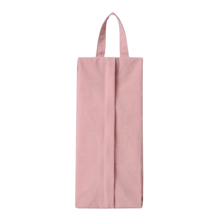 Geanta de Depozitare, Pentru Haine Mici, Lenjerie, Sosete, Cosmetice, Impermeabila, cu Maner, 10x20x3 cm, Roz