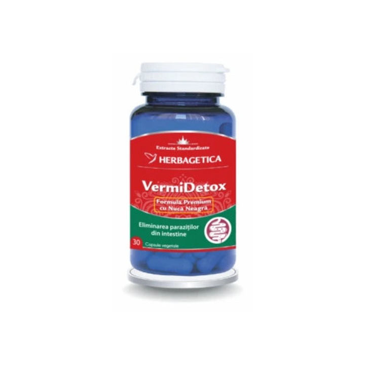 VERMIDETOX - antiparazitar si detoxifiant natural, 30cps