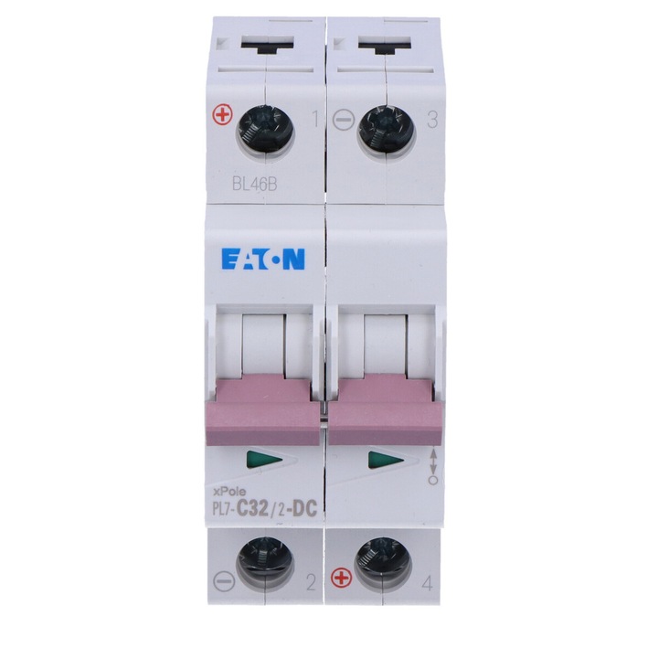 Siguranta electrica Eaton, Intrerupator de circuit 10kA CC, 2 poli