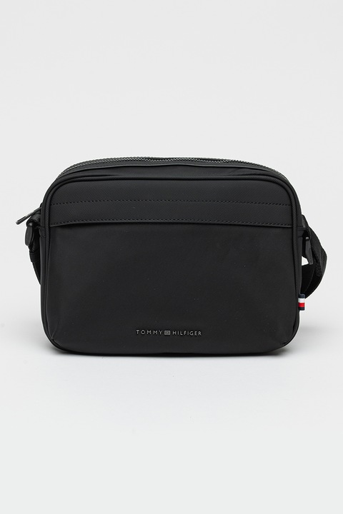 Tommy Hilfiger, Keresztpántos logós táska, Fekete