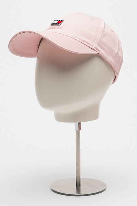 Tommy Jeans, Sapca baseball cu logo metalic, Roz deschis