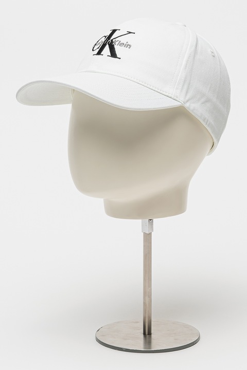 CALVIN KLEIN JEANS, Sapca baseball ajustabila cu broderie logo, Alb