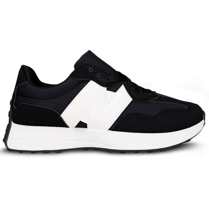 Pantofi barbati Permani, casual, negri, piele ecologica, foarte confortabili, 42 EU