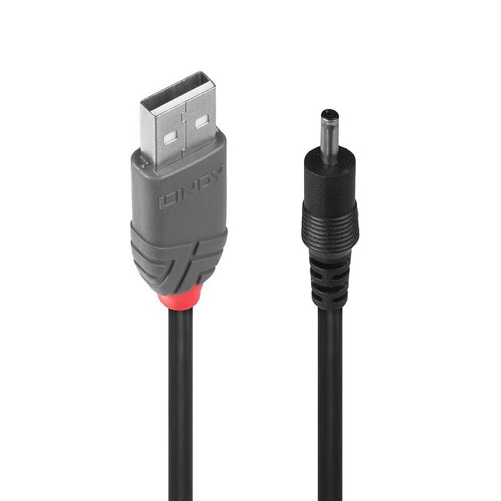Adaptor USB A, DC 3.5x1.35 mm, Lindy