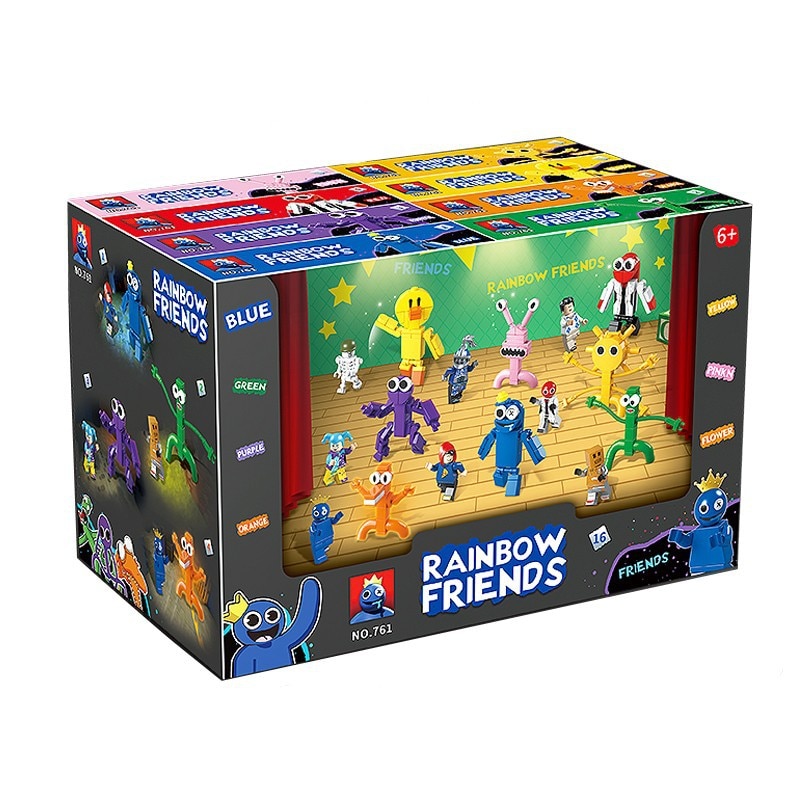 Set 8 figurine Roblox Rainbow Friends, plastic/ABS, multicolor