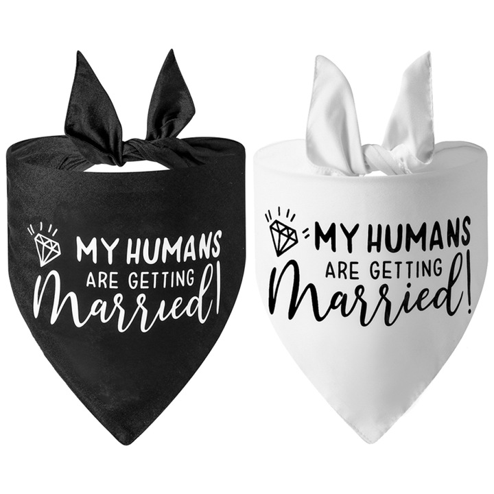 2 buc bandana triunghiulara de nunta pentru animale de companie, bandana pentru caini, bandana de nunta pentru caini, baveta triunghiulara reversibila, esarfa pentru animale de companie, (E)