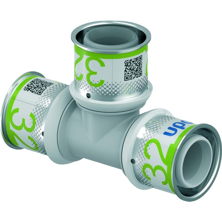 Uponor szűkítő T-idom, PPSU, 32-32-32mm, 10 bar, ivóvízhez és fűtéshez