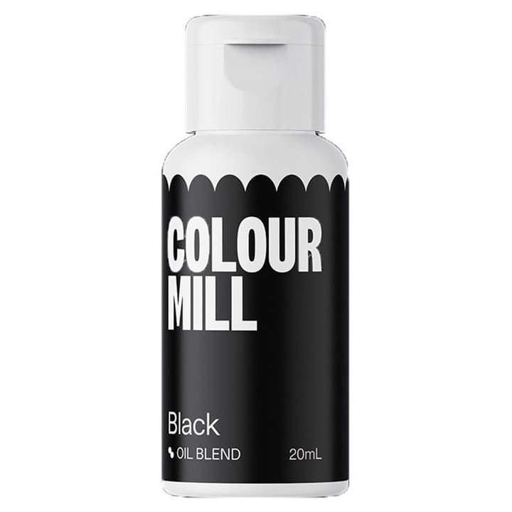 Color Mill olaj alapú ételfesték, fekete, 20ml