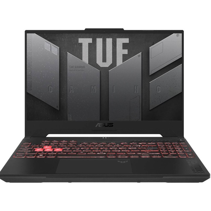 Laptop ASUS TUF Gaming A16 FA607NU-R5165W - Ryzen 5-7535HS 16inch 144Hz 16GB 512GB Windows 11 H RTX4050 Negru