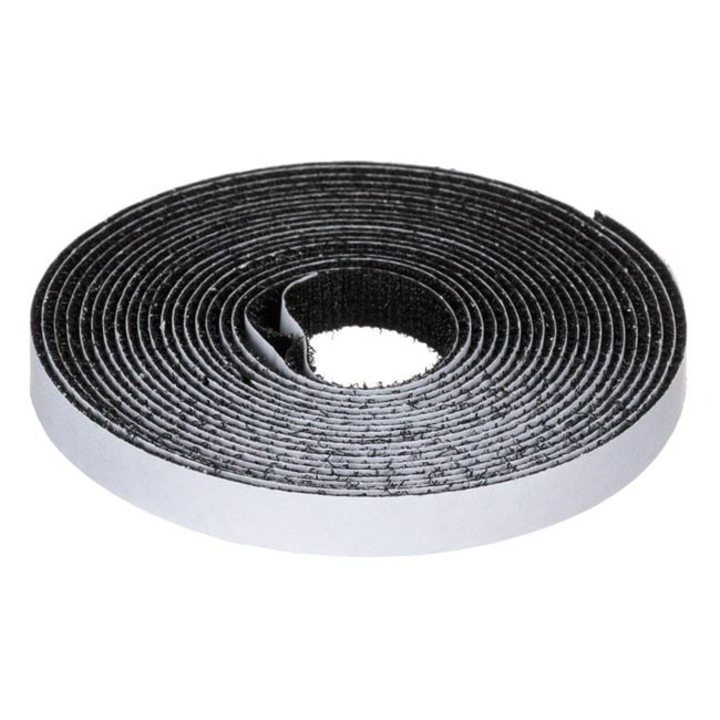 Banda autoadeziva cu scai neagra ANTBRO®, 4 × 1 cm – fixare rapida si discreta a plaselor anti-tantari, velcro rezistent, reutilizabil