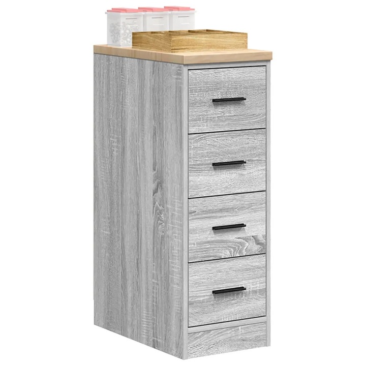 Comoda vidaXL, 4 sertare, lemn de pin, 30x51x85 cm