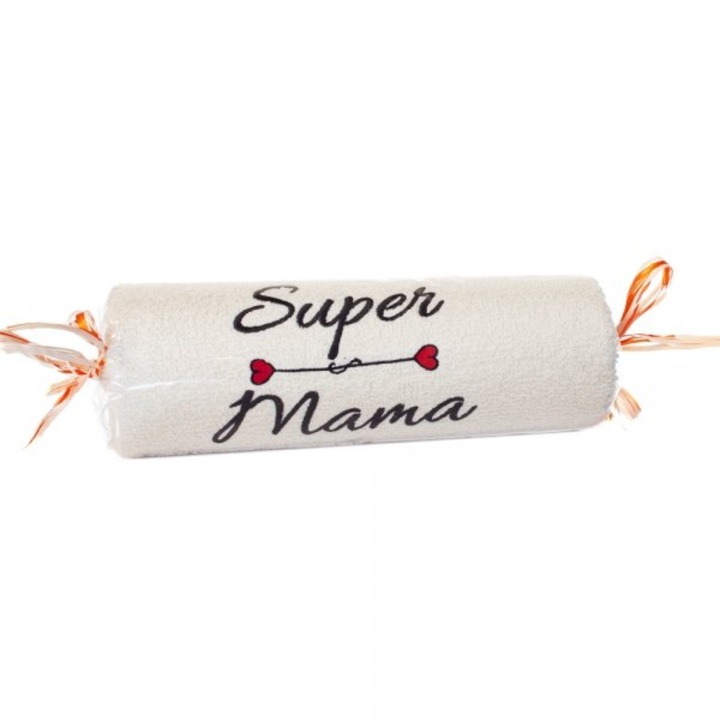 Свещ Dil Super Mama в екрю с бродерия