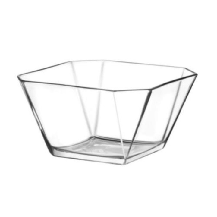 Bol din sticla Chomik, 19,5cm, patrat