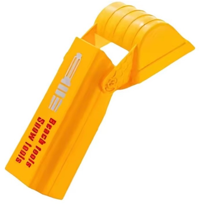 Lopată de nisip pentru copii, Mimport, galben, 34cm, set de joacă, dezvoltare manuală