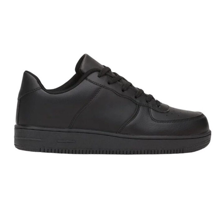 Pantofi barbati, Permani, adidasi negri, piele ecologica, casual