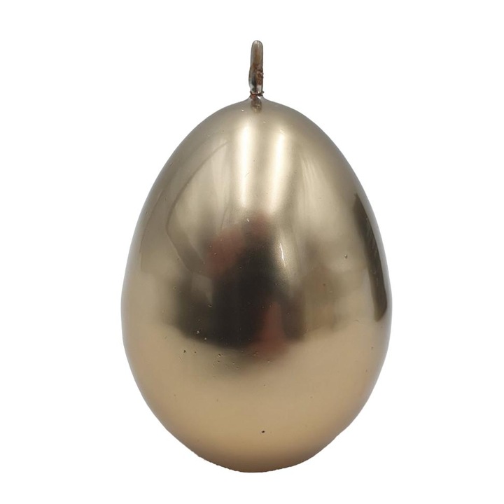 Свещ ZAWA, полирано яйце, 70x90 мм, злато