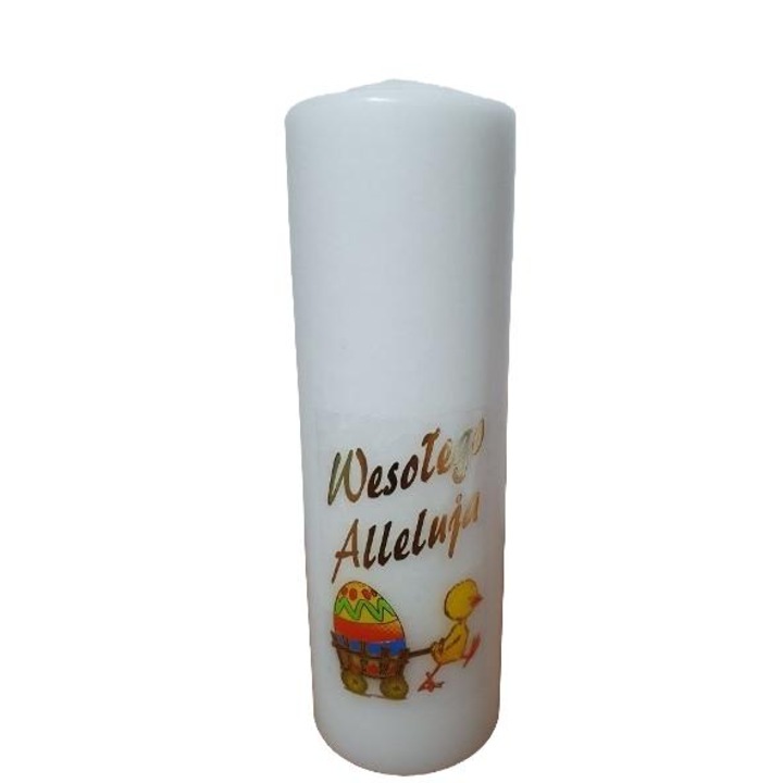 Свещ, Канделабър, 15 см, Бял