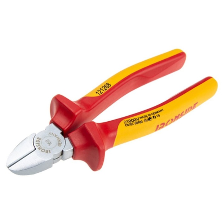 Clește Ironside VDE 160mm, crom, ergonomici