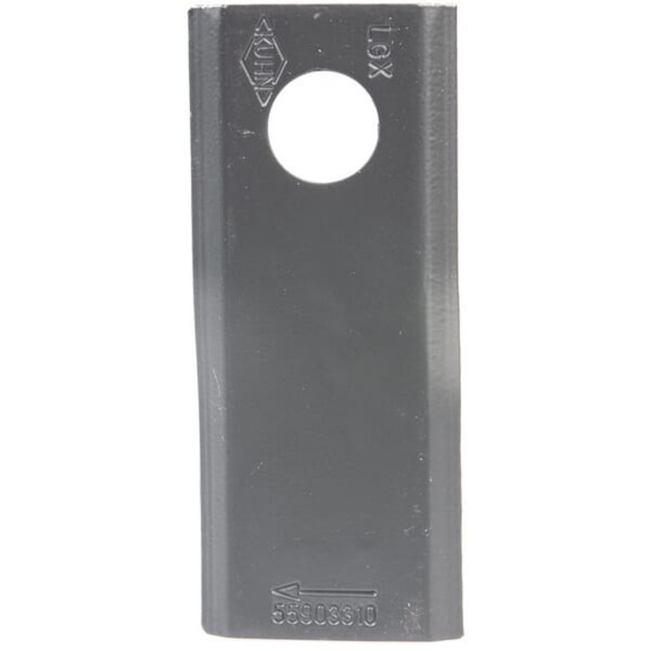 Lama cositoare rotativa dreapta Kuhn, 107x45x4 mm, diametru 18.25 mm, pentru Kuhn