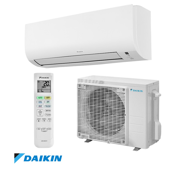 Aparat aer conditionat inverter Daikin FTXP71N/RXP71N, 24000 BTU, 51 m², A++/A+, Wi-Fi, R-32, Alb