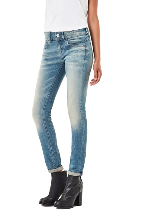 Blugi de dama G-Star, talie medie, talie foarte conica pe picior, W24-L32, albastri