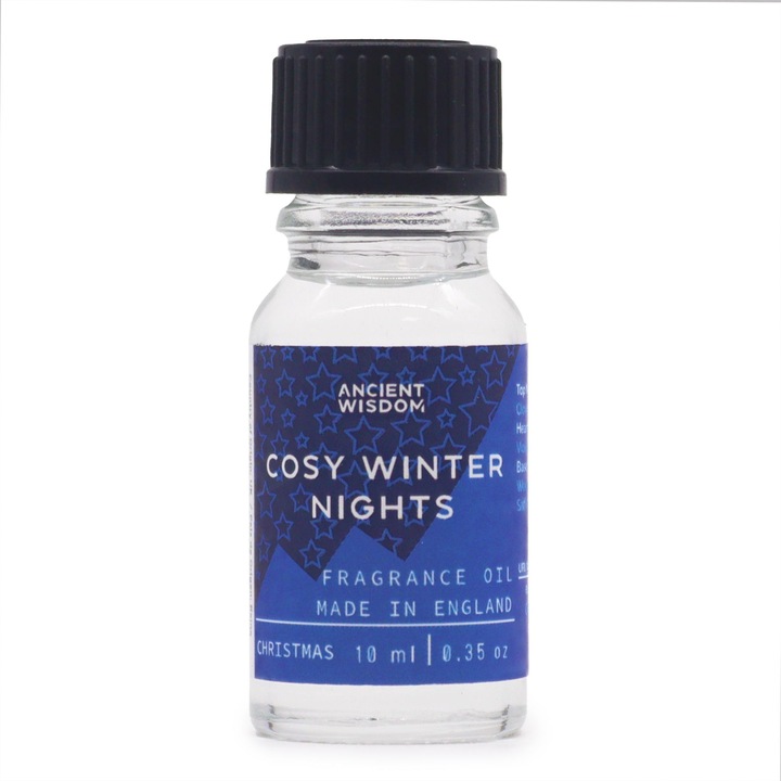 Ulei parfumat Cozy Winter Nights, Intelepciune antica, Colectie de Craciun, Aromoterapie, 10 ml
