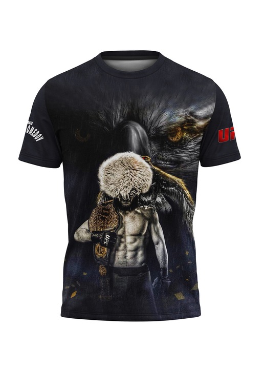 Khabib Nurmagomedov férfi póló 33.41, rövid ujjú, többszínű