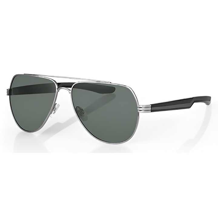 Слънчеви очила Daniel Klein DK3270 C2, Сребриста рамка, зелени лещи