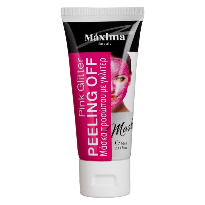Peeling arcmaszk fukszia csillámmal - 60ml