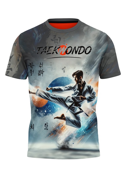 Férfi taekwondo póló 33.43, rövid ujjú, többszínű