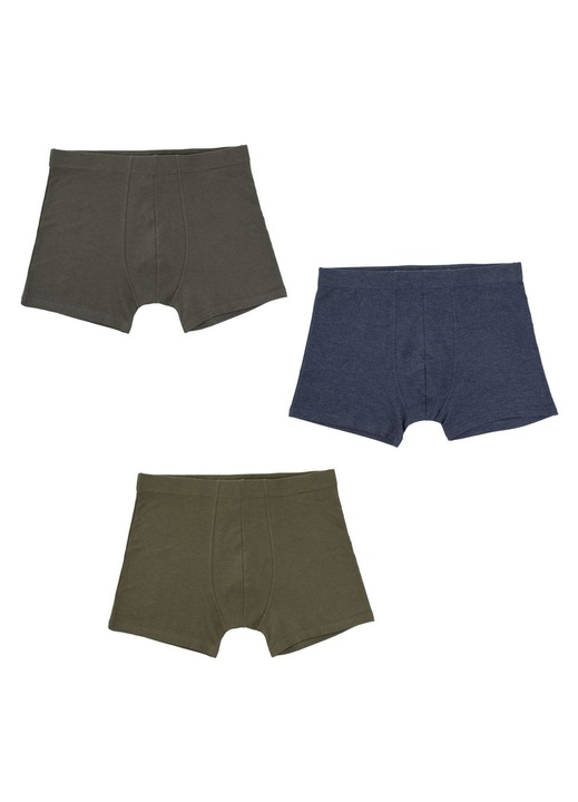 Set boxeri bărbați asortați, gri închis, kaki, bleu jean, One Size INTL