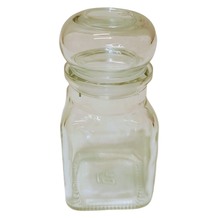 Borcan sticla Nami 150ml capac sticla etans transparent 12x5.4x5.4cm