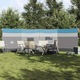 Paravan camping, vidaXL, 510 x 153 cm, Waterproof, Gri / Albastru