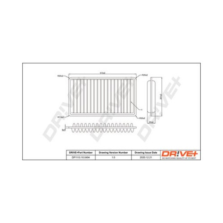 Légszűrő Dr!ve+ DP1110100494