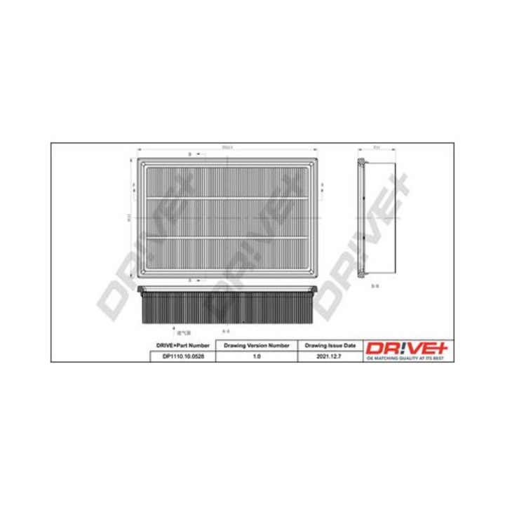 Légszűrő Dr!ve+ DP1110100528