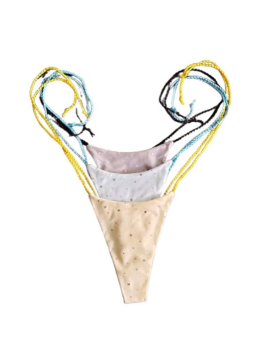 Комплект от 3 дамски бански с плетен шнур, размер M