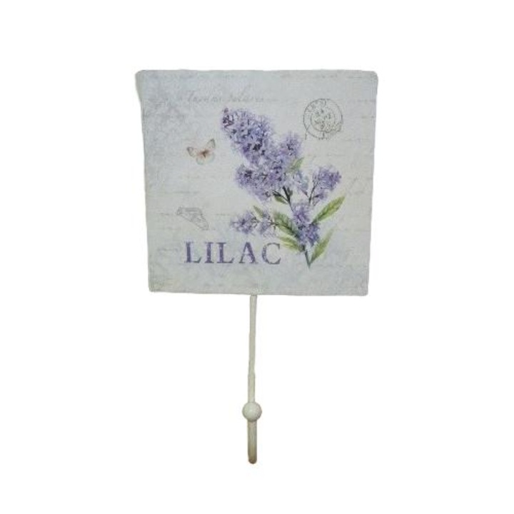 Cuier metalic Mondex Lilac 17cm