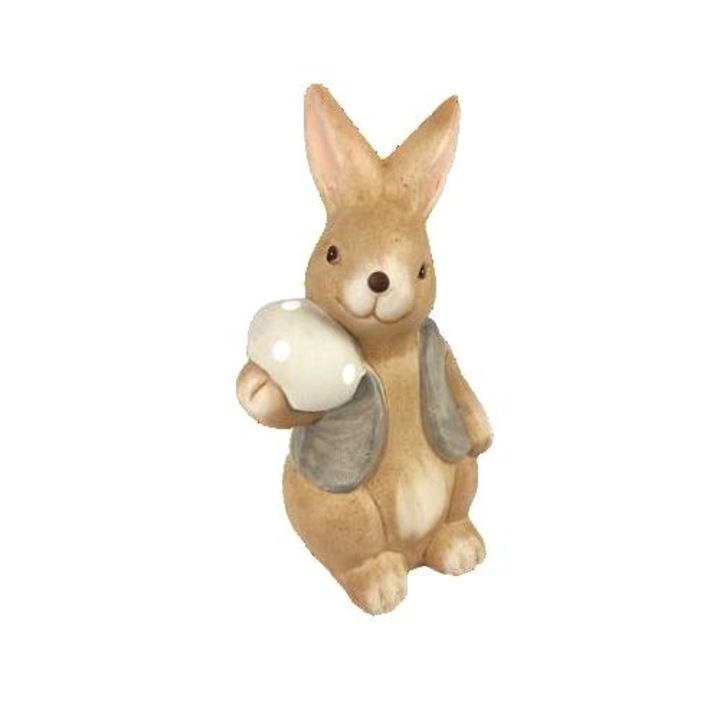 Интерактивна детска играчка, Товар, Заек, 14.5 см, с яйце